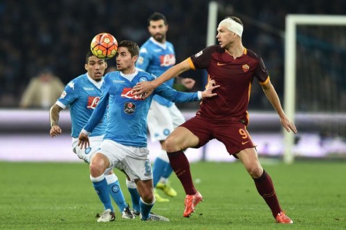 napoli-roma-dzeko jorginho