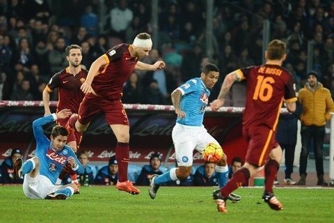 Soccer: Serie A ; Napoli - Roma