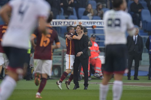 roma-genoa-florenzi-gol esultanza garcia