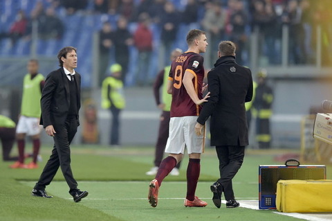 Roma - Genoa garcia dzeko espulsione