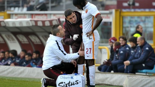 torino-roma-gervinho infortunio