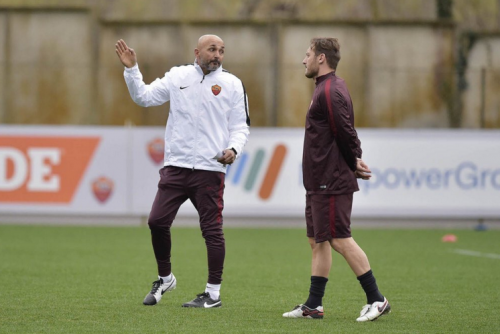 allenamento roma spalletti totti
