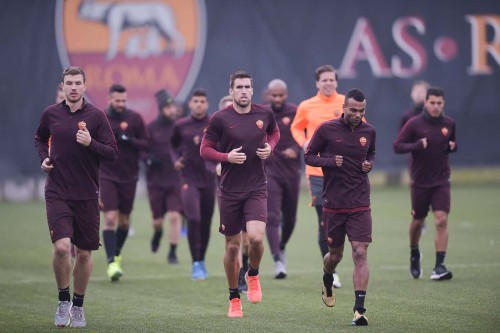 allenamento-Roma-strootman dzeko