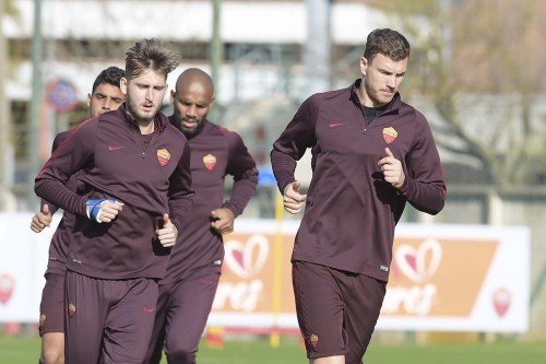 allenamento-roma-.dzeko gyomber
