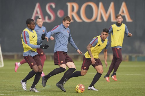 allenamento-roma-dzeko gerson