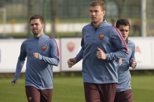 allenamento-roma--dzeko pjanic