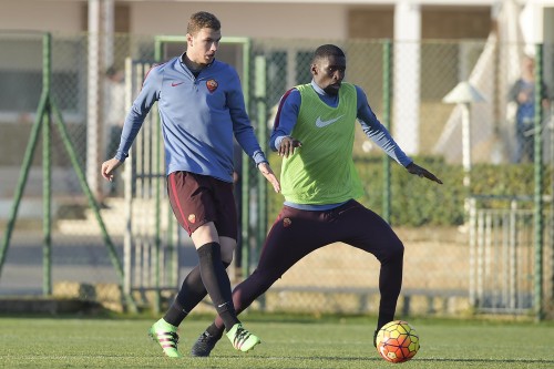 allenamento roma -rudiger dzeko