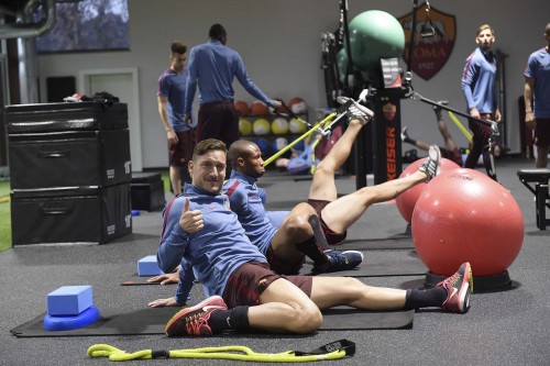 allenamento-roma-totti palestra