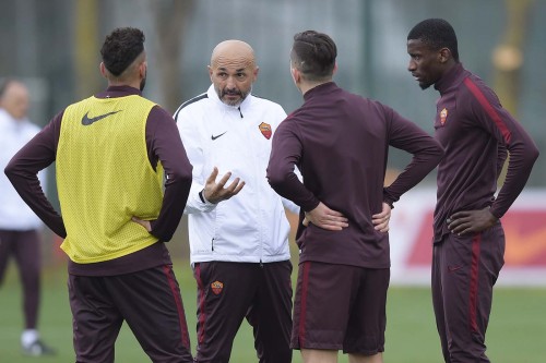 allenamento-roma.spalletti manolas rudiger castan