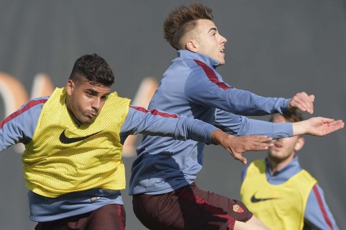 allenamento_roma-emerson palmieri el shaarawy