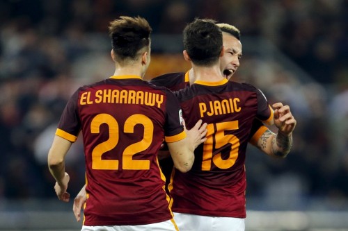 roma-frosinone-nainggolan pjanic el shaarawy gol esultanza1