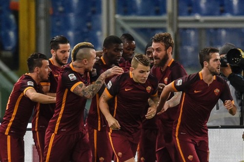 roma-milan-rudiger de rossi digne pjanic nainggolan florenzi manolas sadiq gervinho gol esultanza