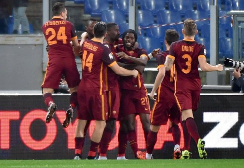 roma-milan-rudiger florenzi manolas digne gervinho pjanic gol esultanza