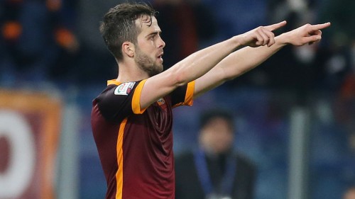 roma_frosinone_pjanic gol esultanza