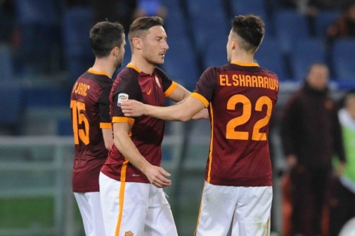 -roma_frosinone_totti el shaarawy pjanic