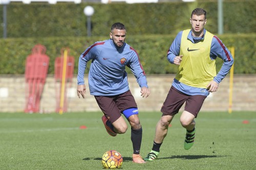 allenamento-roma-castan dzeko