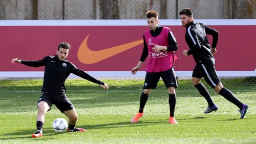 allenamento-roma-el shaarawy zukanovic florenzi