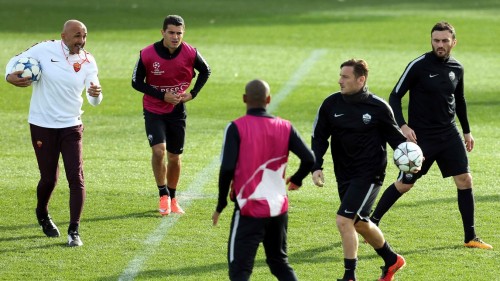 allenamento-roma-totti spalletti iago falque torosidis