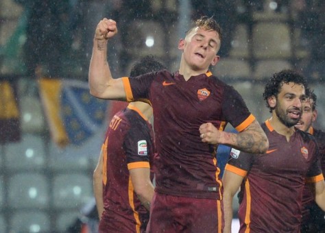 carpi roma--digne salah gol esultanza