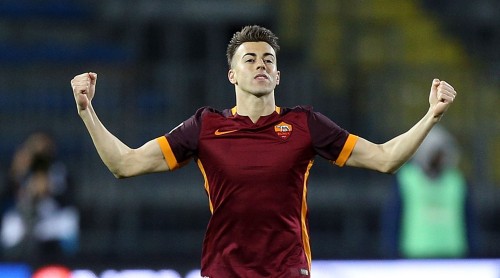 empoli-roma-el shaarawy gol esultanza