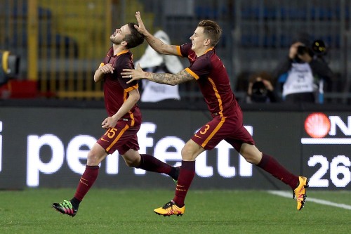 empoli-roma-pjanic digne gol esultanza