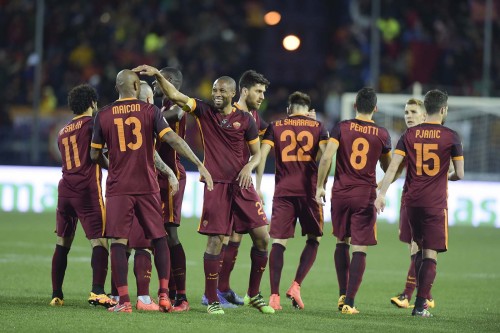 empoli_roma-el shaarawy perotti pjanic keita zukanovic maicon salah gol esultanza