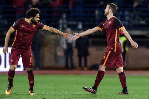 empoli-roma_pjanic salah gol esultanza