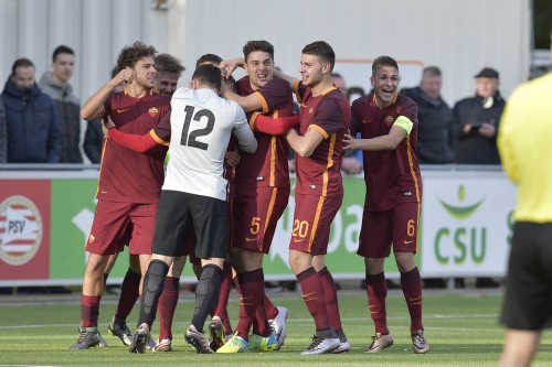 psv-roma-primavera-youth-league-vasco tumminello marchizza crisanto grossi de santis d'urso gol esultanza