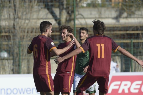 roma-primavera-strootman de santis gol esultanza