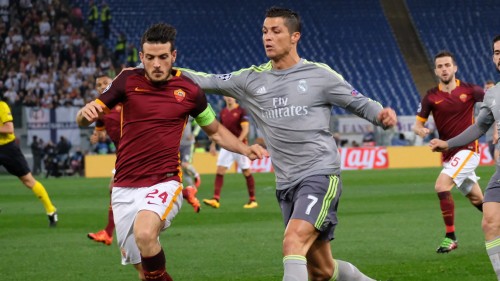 Roma vs Real Madrid florenzi cristiano ronaldo