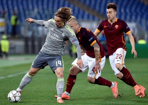 roma-real madrid-modric nainggolan el shaarawy