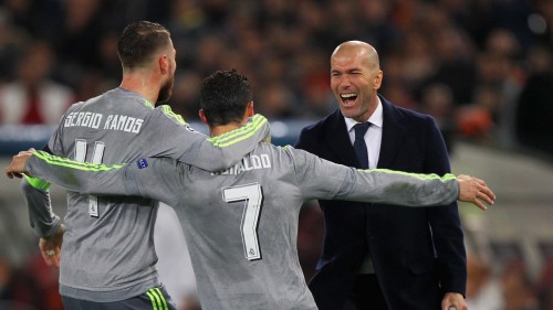 roma_real madrid_zidane cristiano ronaldo sergio ramos gol esultanza