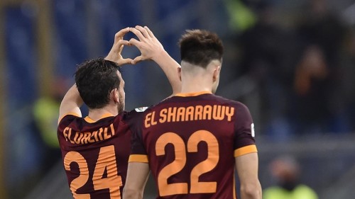 roma-sampdoria_florenzi el shaarawy gol esultanza