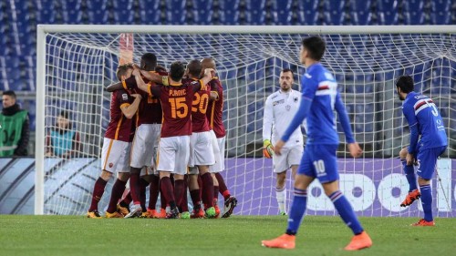 roma-sampdoria_perotti digne rudiger pjanic keita maicon gol esultanza