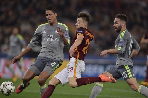 Roma - Real Madrid el shaarawy varane carvajal