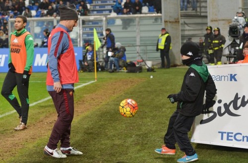 totti_sassuolo_roma raccattapalle