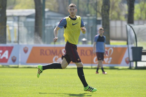 allenamento roma-dzeko