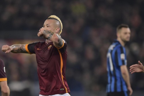 Roma - Inter nainggolan gol esultanza