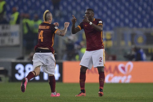 roma-inter-nainggolan rudiger gol esultanza