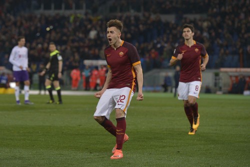 roma_fiorentina-el shaarawy perotti gol esultanza0