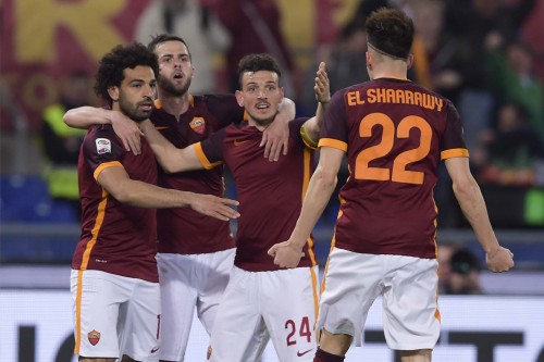 roma_fiorentina-el shaarawy pjanic florenzi salah gol esultanza