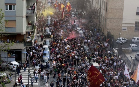 tifosi roma ultras testaccio