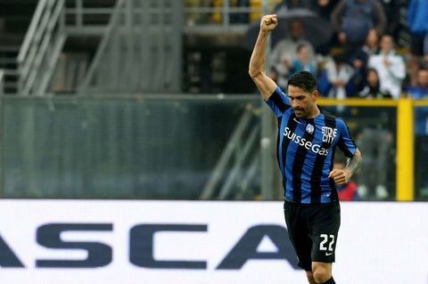 atalanta-roma-borriello gol esultanza