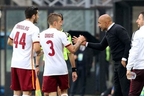 atalanta-roma-digne spalletti manolas gol esultanza