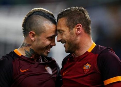 roma-torino-totti-gol esultanza nainggolan