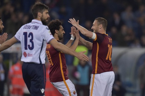 1roma-bologna-salah totti gol esultanza