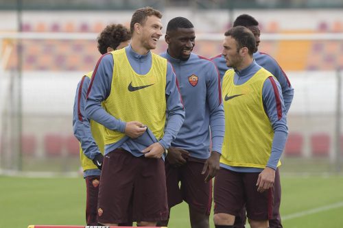 allenamento-roma-dzeko rudiger torosidis