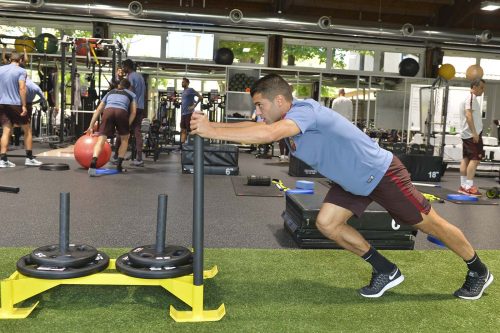 allenamento-roma-iago falque palestra
