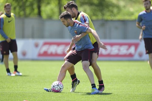 allenamento-roma-pjanic strootman