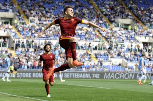 lazio-roma-el shaarawy salah gol esultanza9